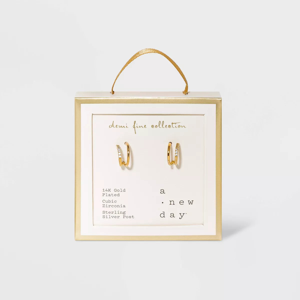Demi Fine Collection- Double Hoop Earrings