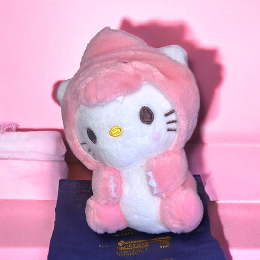 Hello Kitty Dino Plushie Keychain