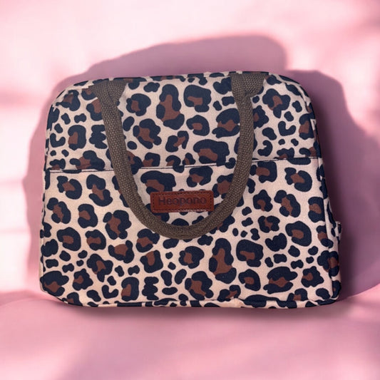 Heopono- Leopard Print Lunch Bag