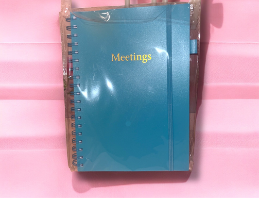 Meetings Planner- Blue