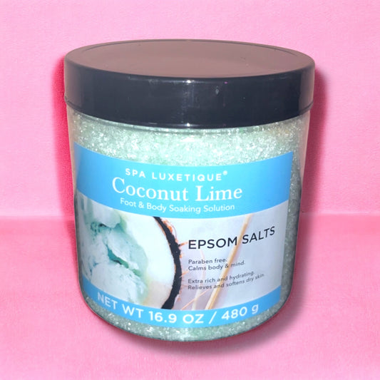 Spa Luxetique- Coconut Lime Epsom Salt