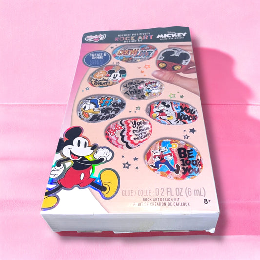 Rockin' Positivity Rock Art- Mickey & Friends