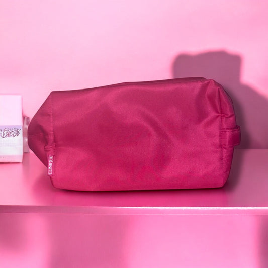 Clinique Hot Pink Cosmetic Bag