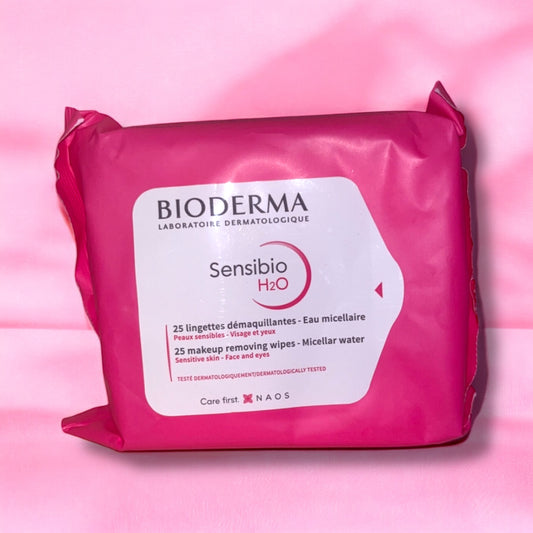 Bioderma- 25 makeup removing wipes.